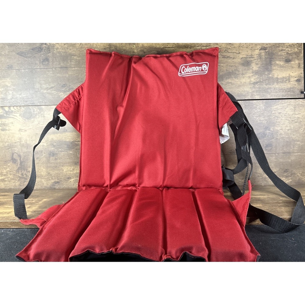 Coleman Foldable Chair Stadium Seat Red 31" x 16" x 1" Camping Fast Shipping